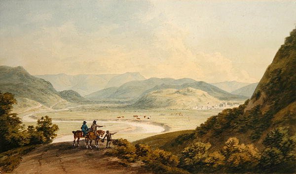 Llangollen (kağıt üzerine sulu boya) by John Warwick Smith
