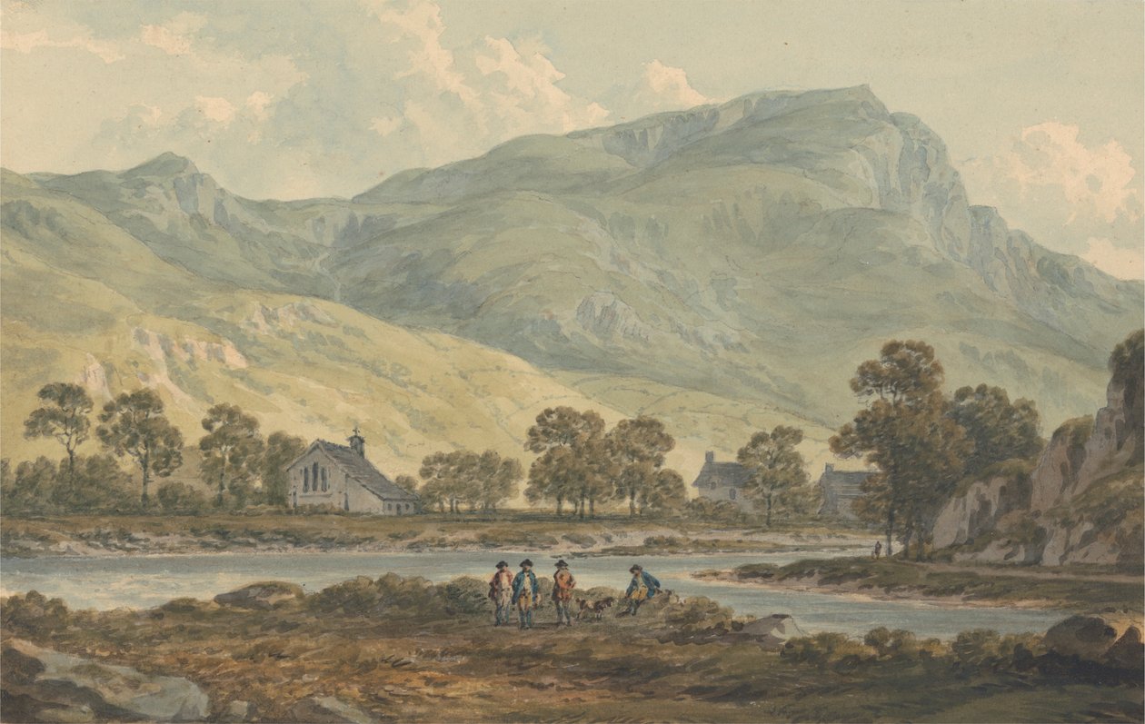 Beddgelert Manastırı, Caernarfonshire by John Warwick Smith