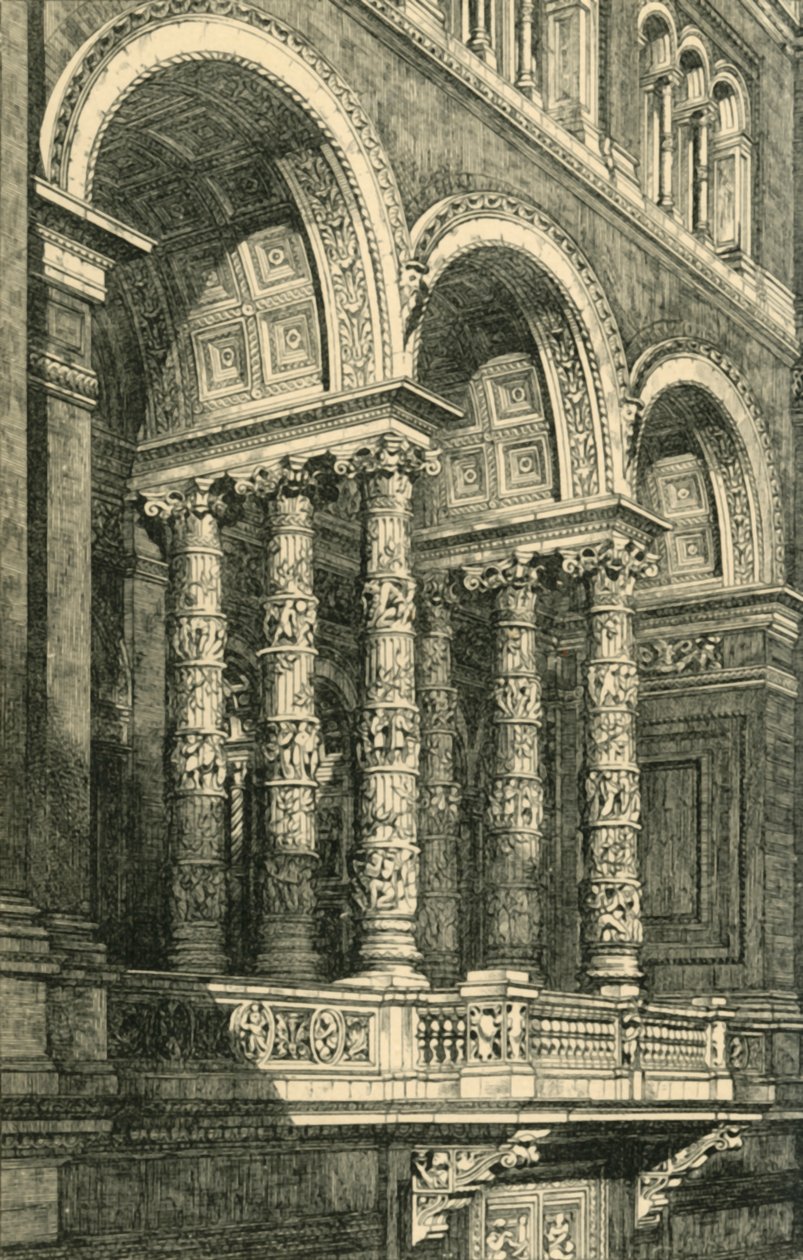 Ana Dörtgendeki Merkezi Recess, c1860s, 1881. by John Watkins
