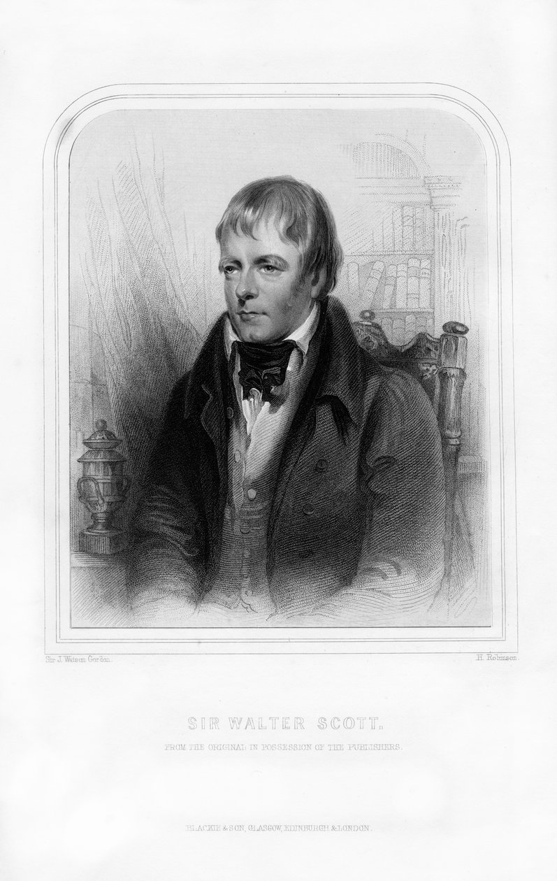 Sir Walter Scott, 1 Baronet, İskoç tarihi romancı ve şair, 1870. by John Watson Gordon