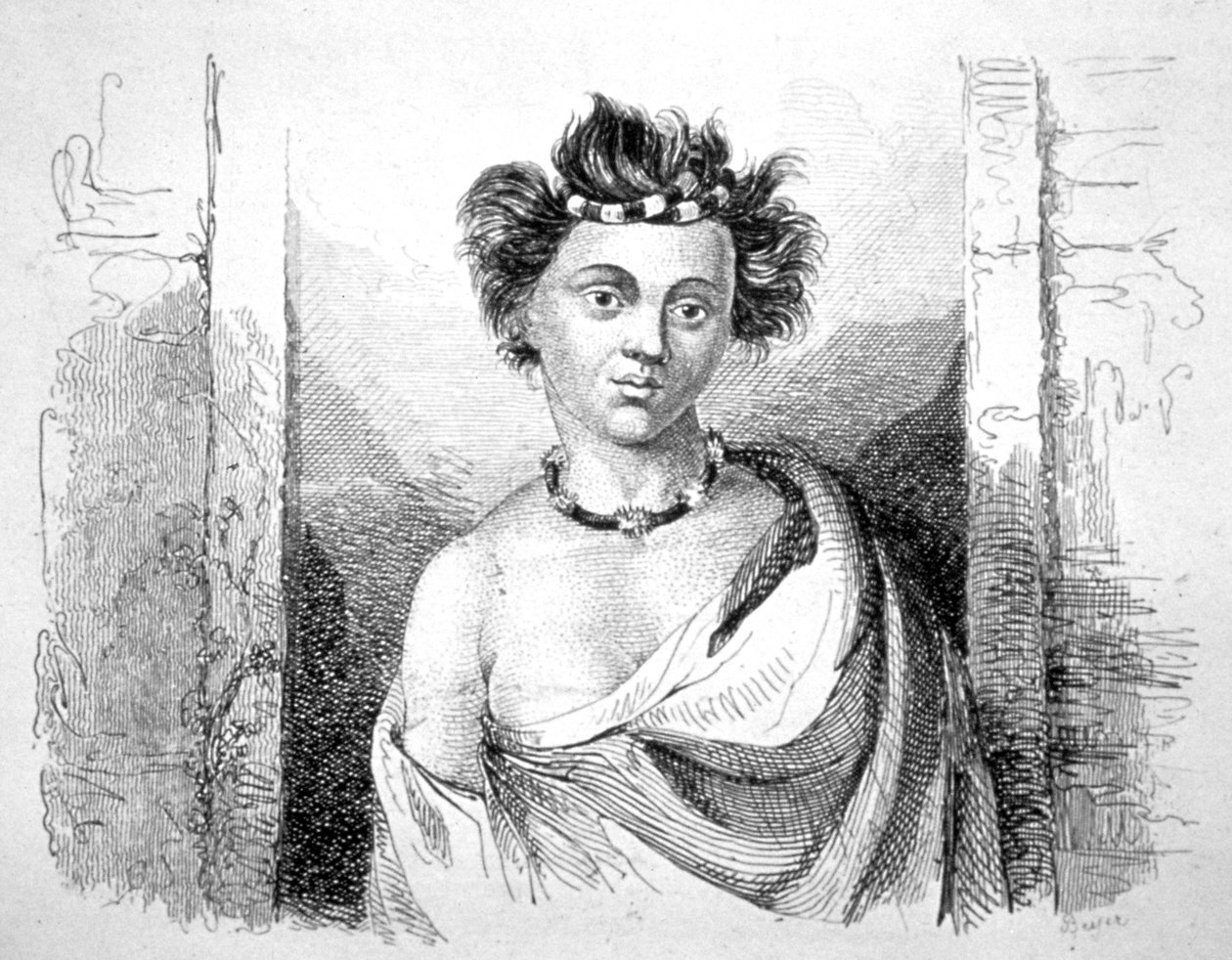 Sandviç Adasından Bir Genç Kız, 18. yüzyıl by John Webber