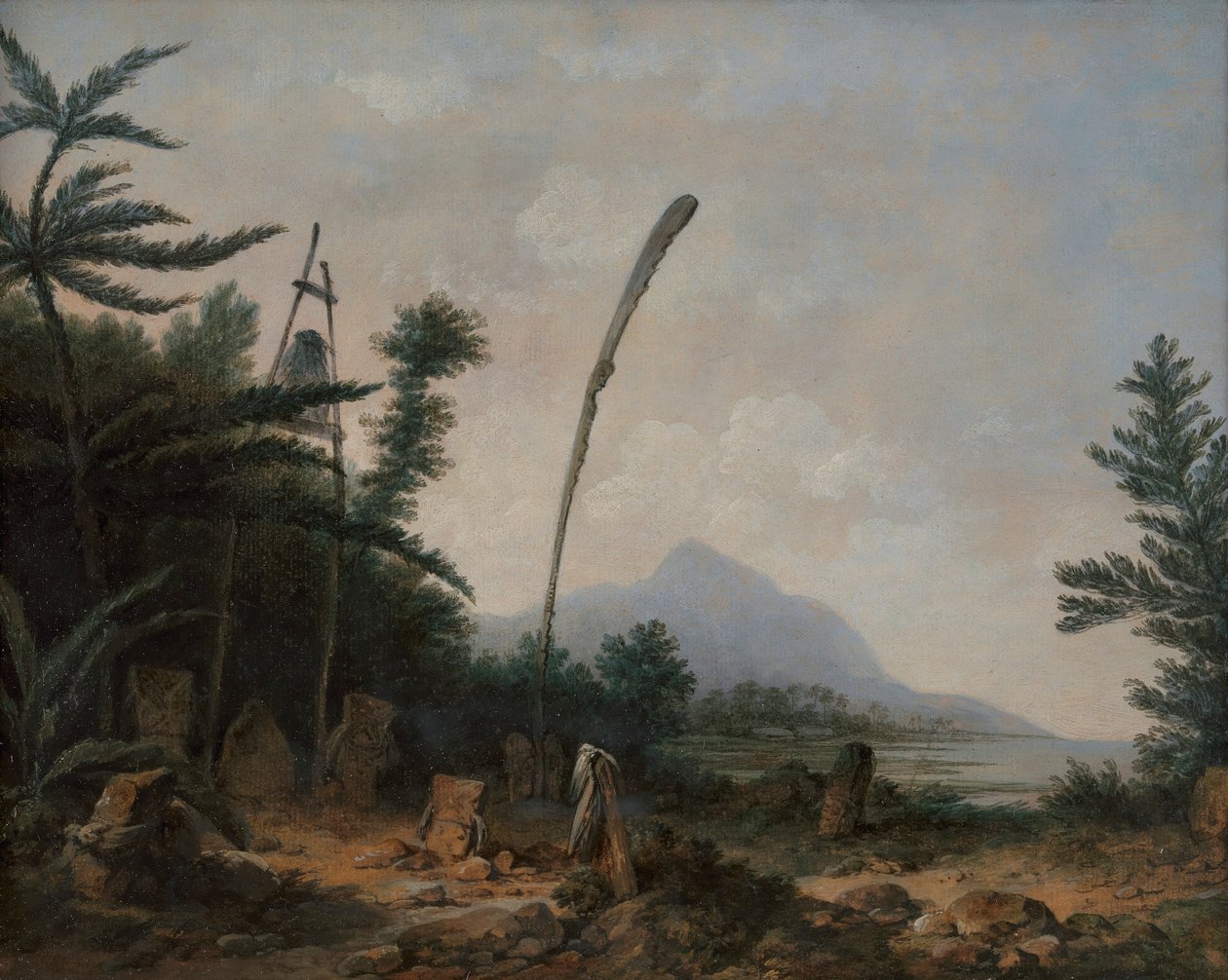 Güney Denizlerinde Mezarlık by John Webber