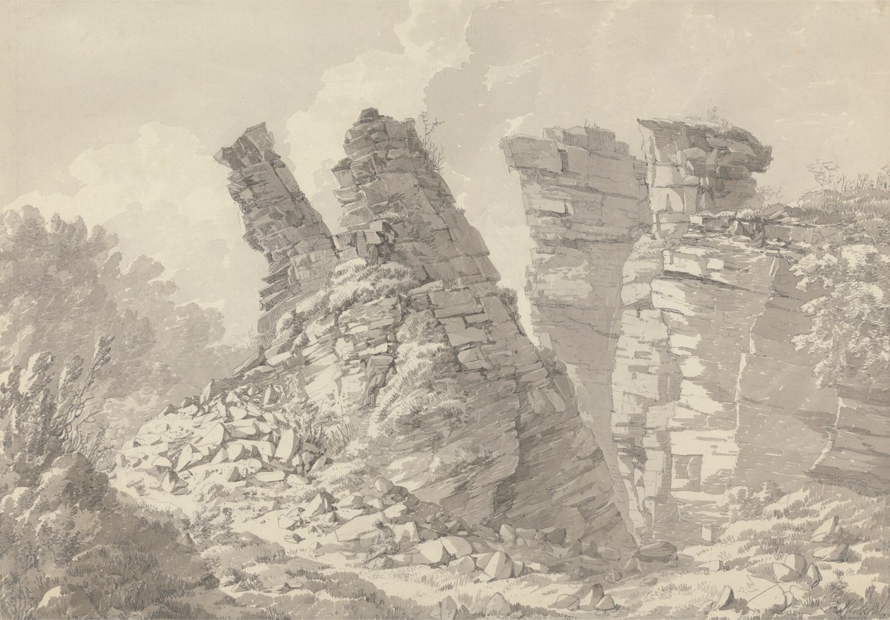 Hob Thursts Evleri, Monsoldale, Derbyshire by John Webber