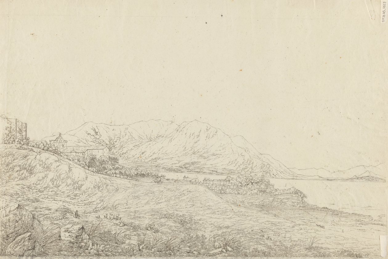 Lusiad'ını Yazdığında Camoens'in Konutu Dahil Makao'daki Görünüm by John Webber