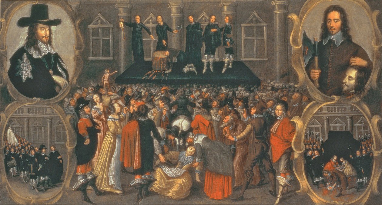 1649'da Kral I. Charles'ın İnfazına İlişkin Bir Görgü Tanığı Temsili (tuval üzerine yağlı boya) (ayrıntılar için 617397'ye bakınız) by John Weesop