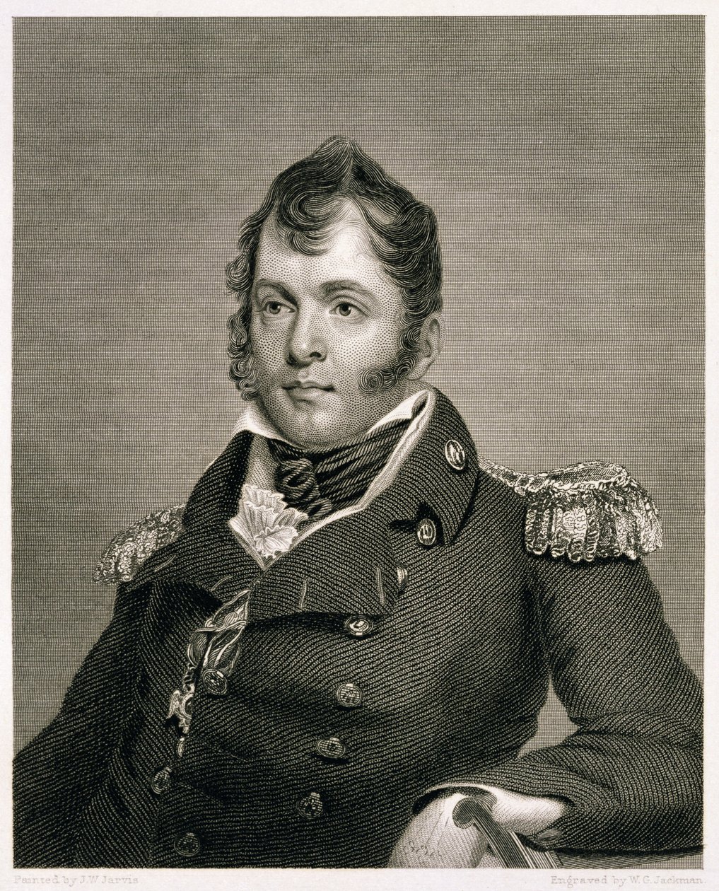 Amiral Oliver Hazard Perry (1785-1819), William G. Jackman tarafından oyulmuş by John Wesley Jarvis