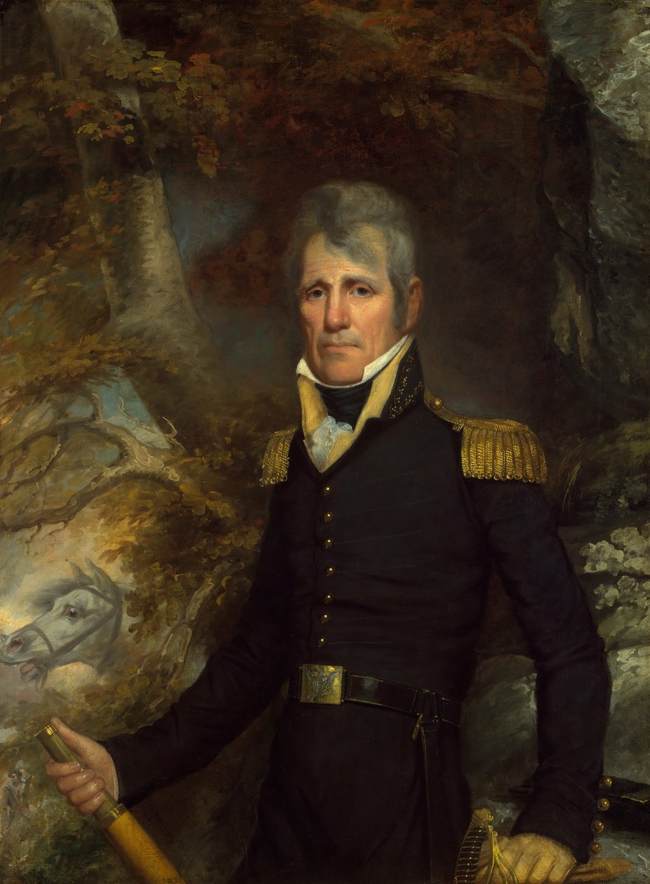 Genel Andrew Jackson, yak. 1819. by John Wesley Jarvis