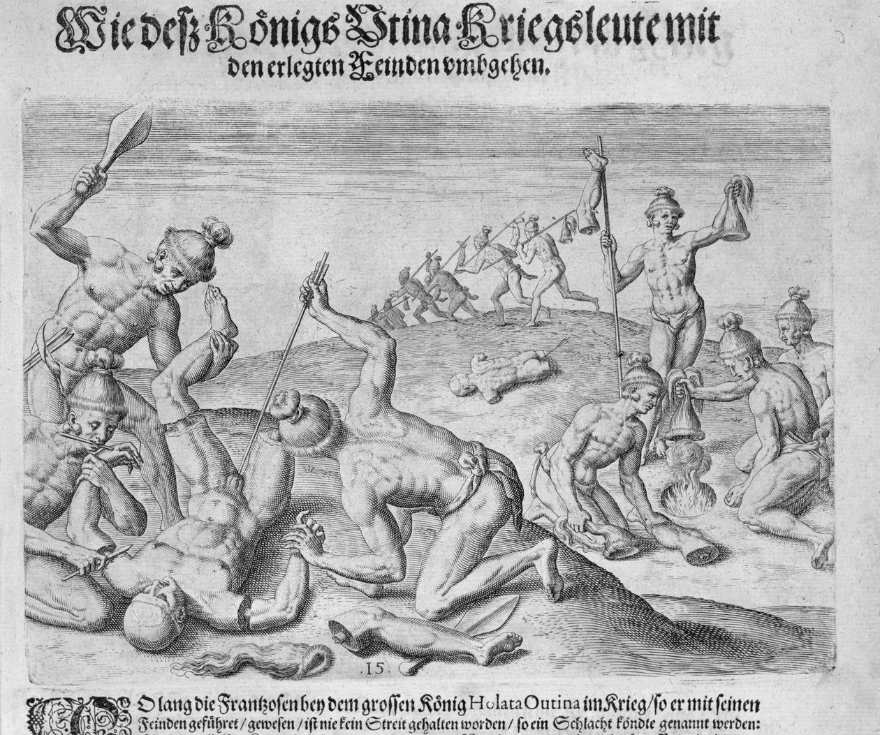 Theodor de Bry (1528-98) tarafından kazınmış yamyamlık by John White