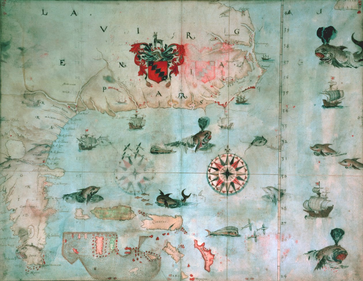 Chesapeake Körfezi, Florida, c.1585-1603 by John White