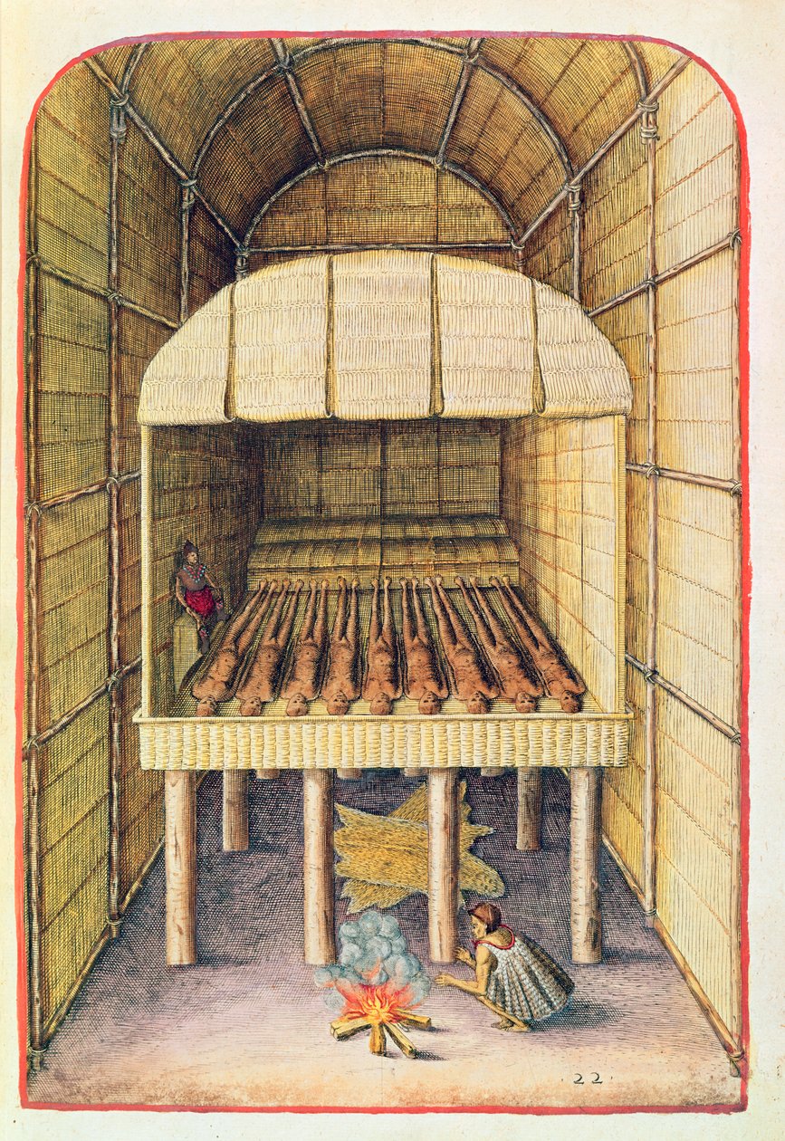 Theodore de Bry (1528-98) 1585-88 tarafından oyulmuş 