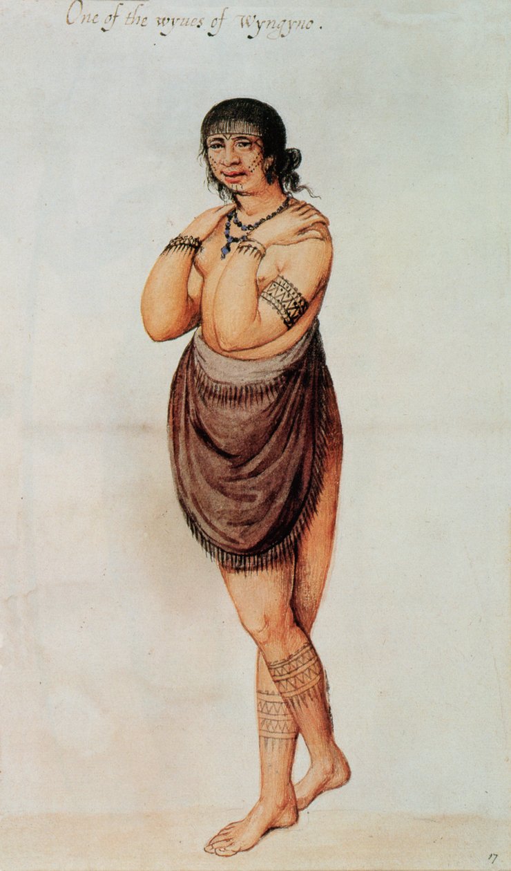 Hintli Kadın (renkli taş) by John White