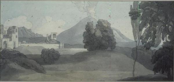 Vezüv, Napoli by John White Abbott