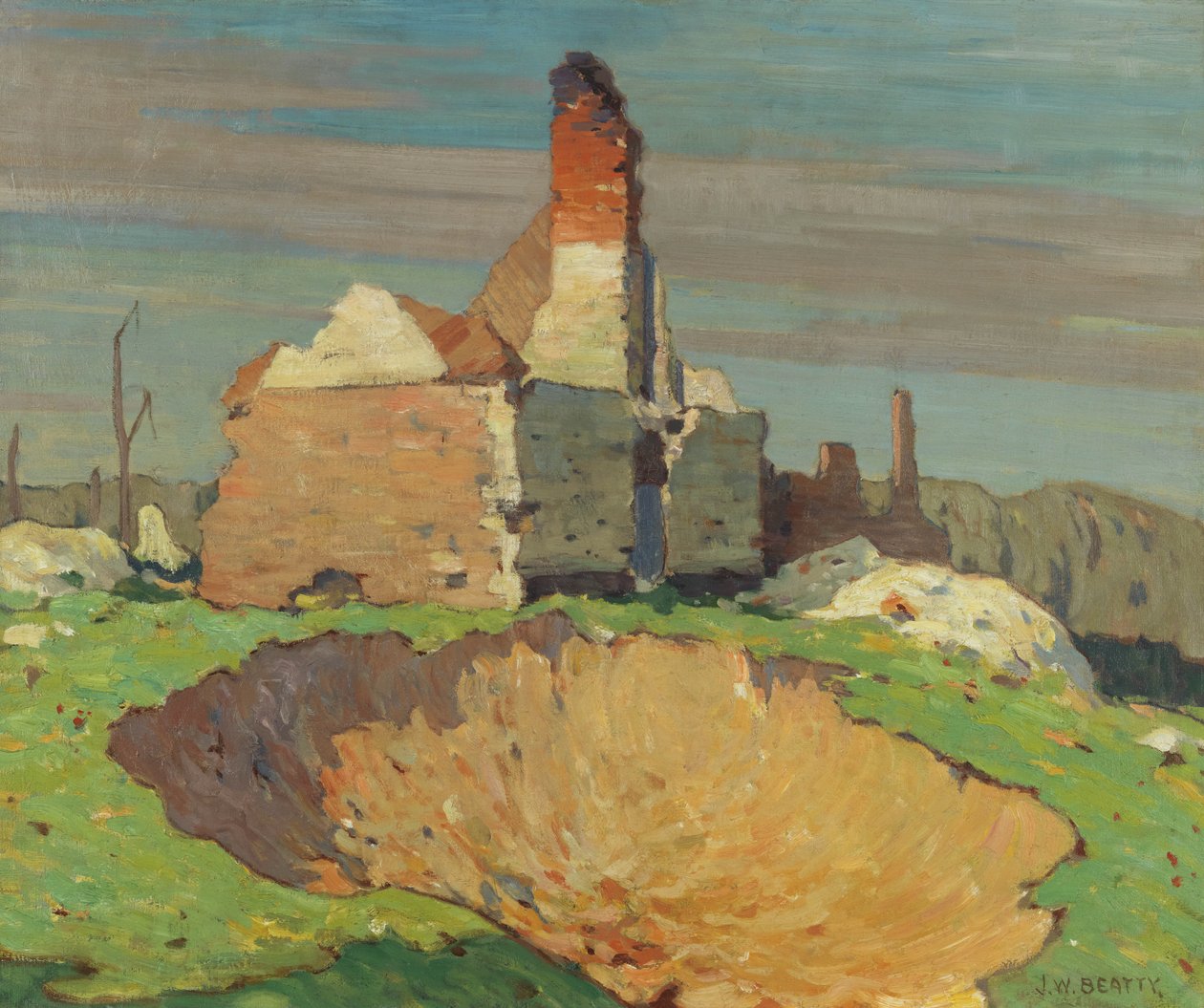 Bir Kabuk Deliği, 1914-19 by John William Beatty
