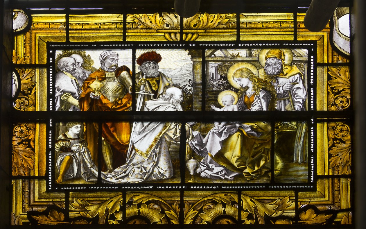 Oxford, Trinity College, James Powell & Sons, John William Brown (1842-1928), The Magi