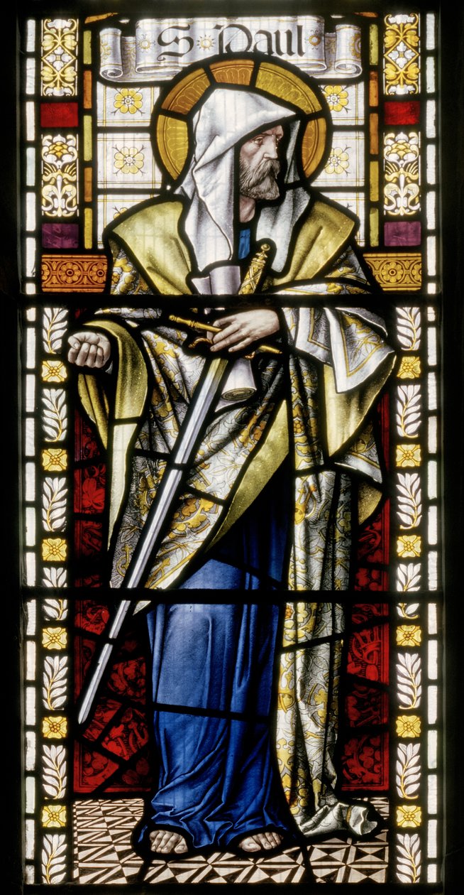St. Paul, c.1891 (vitray) by John William Brown
