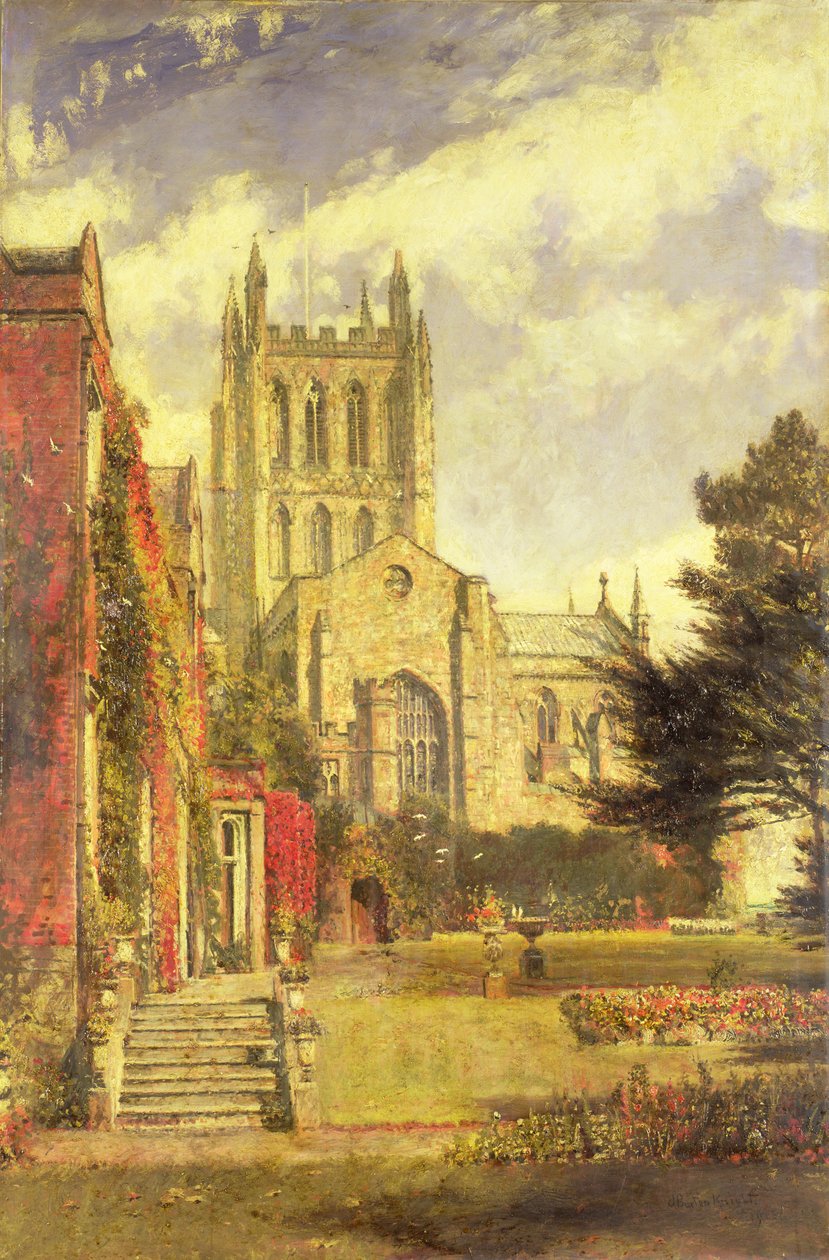 Hereford Katedrali by John William Buxton Knight