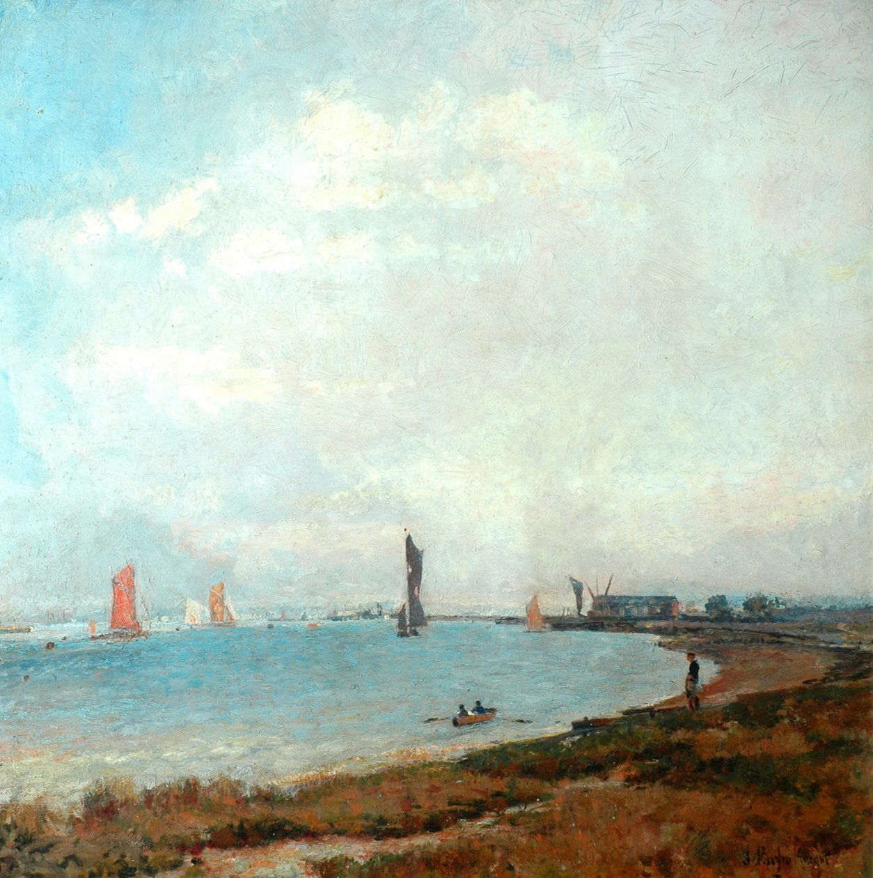 Poole Limanı, c.1900-08 by John William Buxton Knight