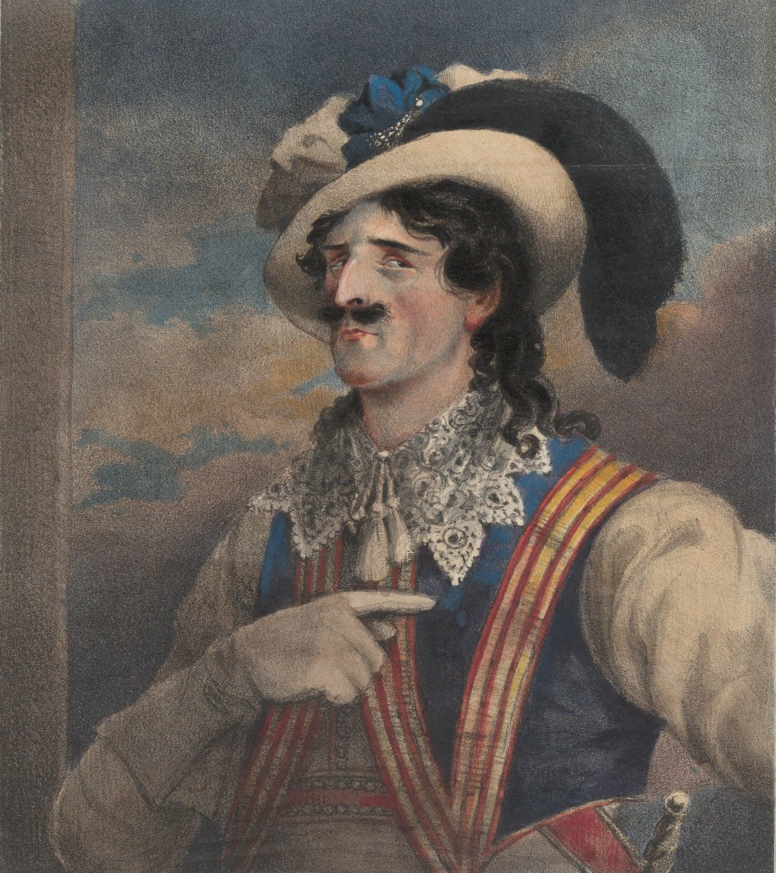 Bay Young as Iago, ca. 1824. by John William Gear