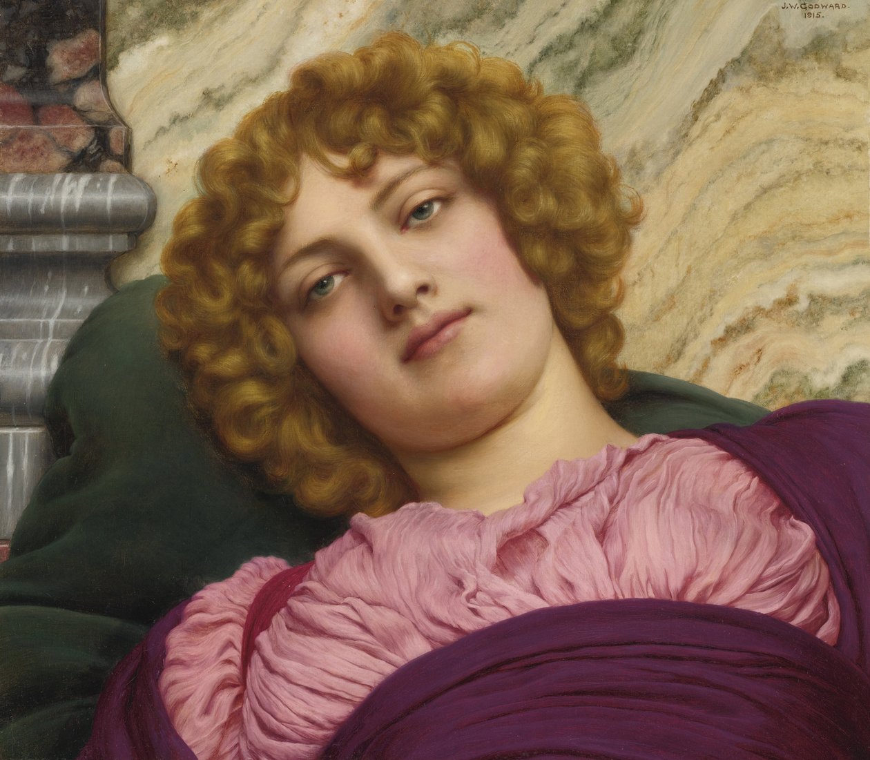 Akademik sanat : Myrhinna (Myrina, Myrine) par Godward, John William (1861-1922) by John William Godward