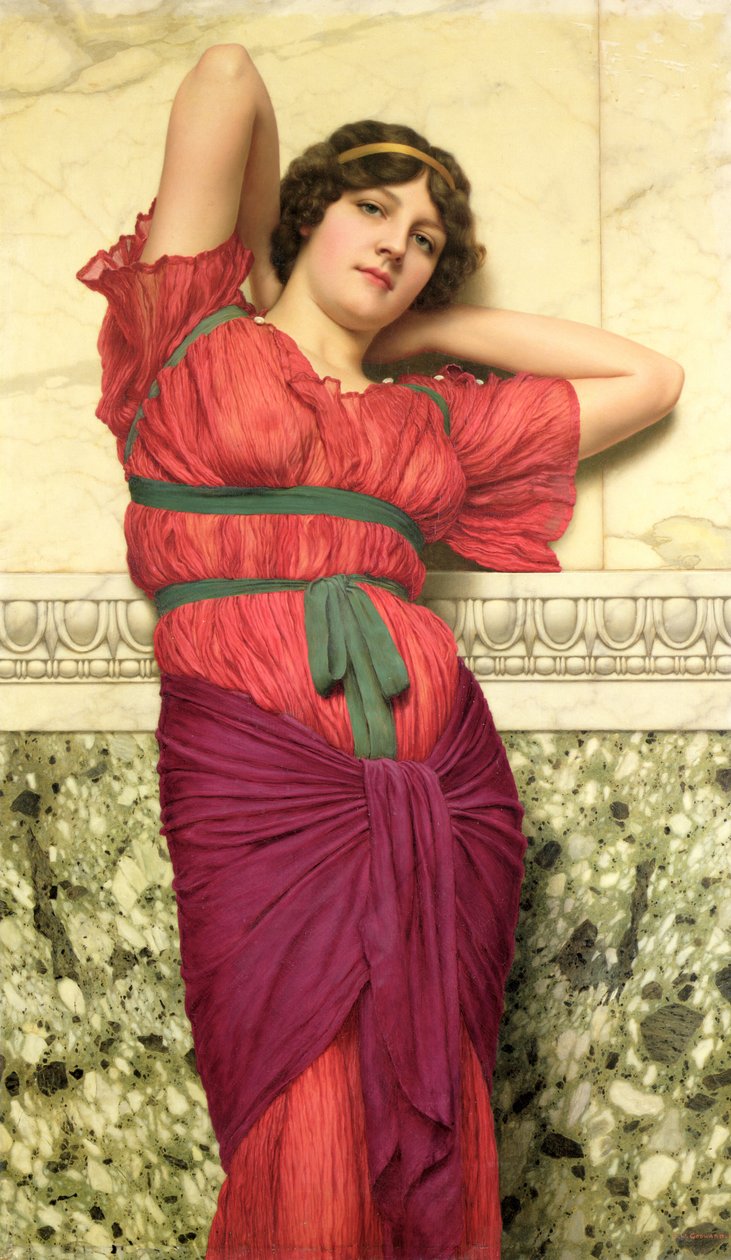 tefekkür by John William Godward