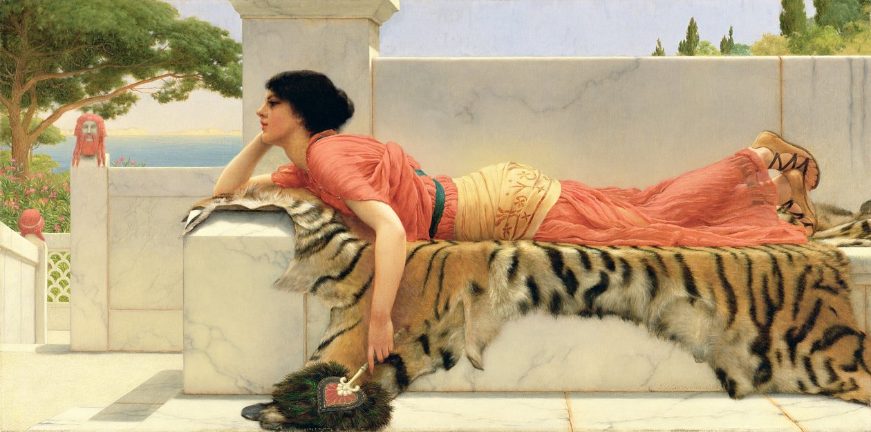 beklenti by John William Godward
