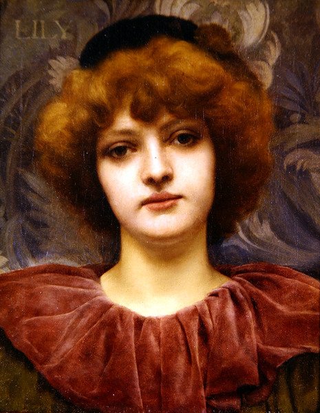 Zambak (tuval üzerine yağlı boya) by John William Godward