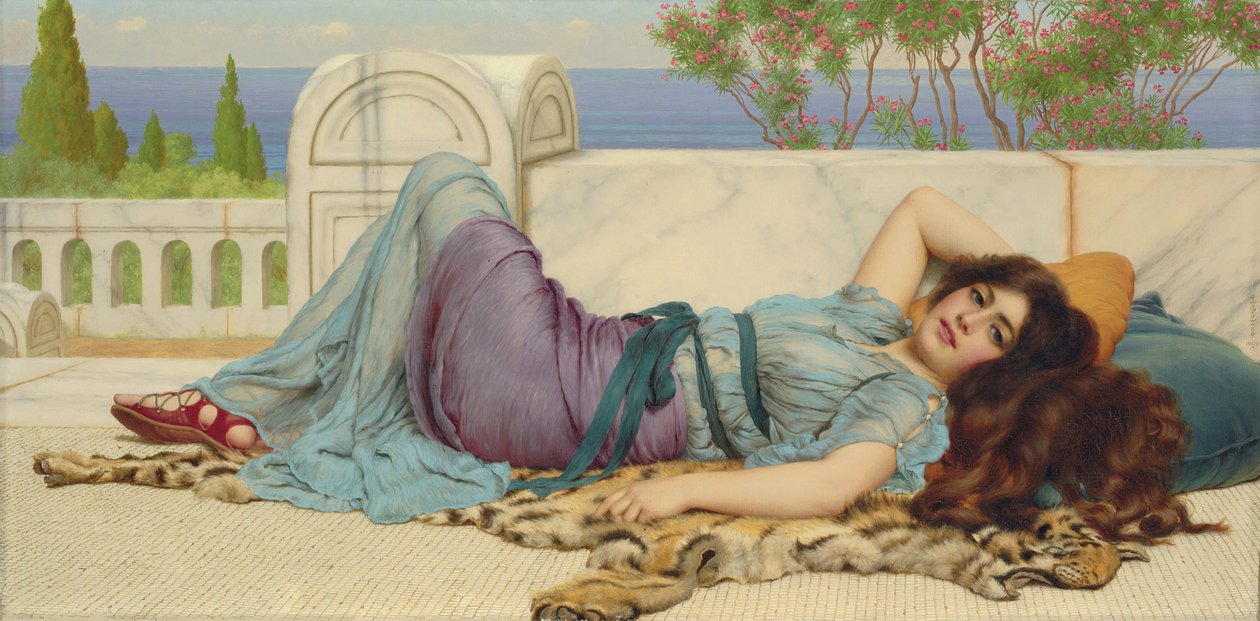 Yaramazlık ve Huzur, 1909 by John William Godward