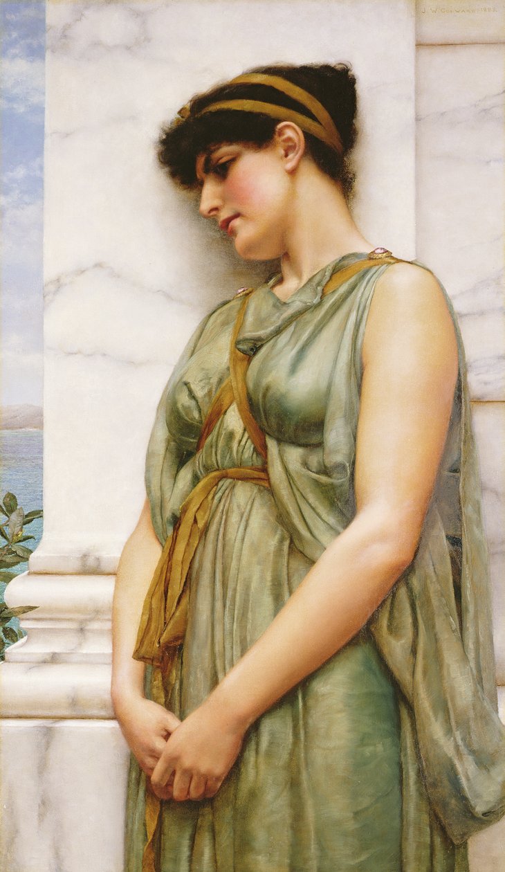 Pompe Kızı by John William Godward