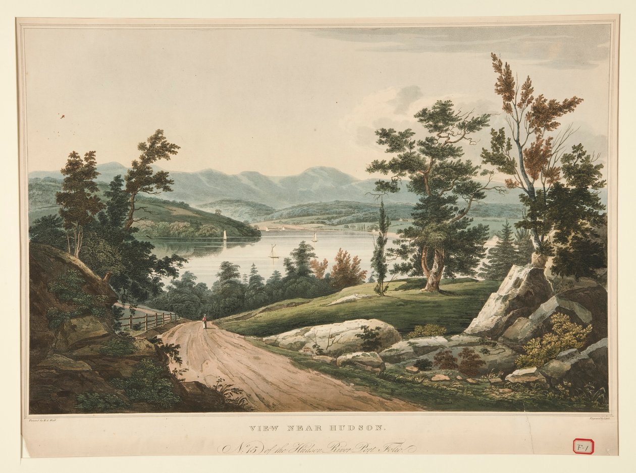 Hudson Nehri Portföyünün 15. Sırasında Hudson Yakınında Görüntüle by John William Hill