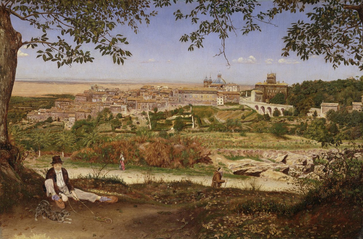 Ariccia, yakın Roma, İtalya by John William Inchbold