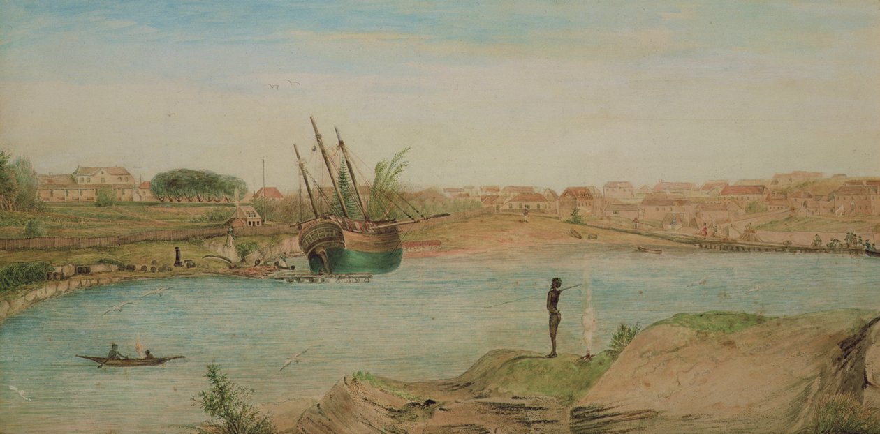 Sidney Koyu, koy başkanı, 1808 (wc) by John William Lewin