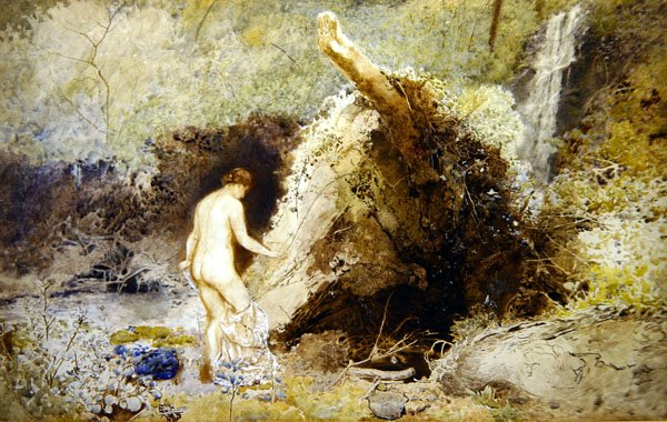 Figür Banyolu Peyzaj by John William North