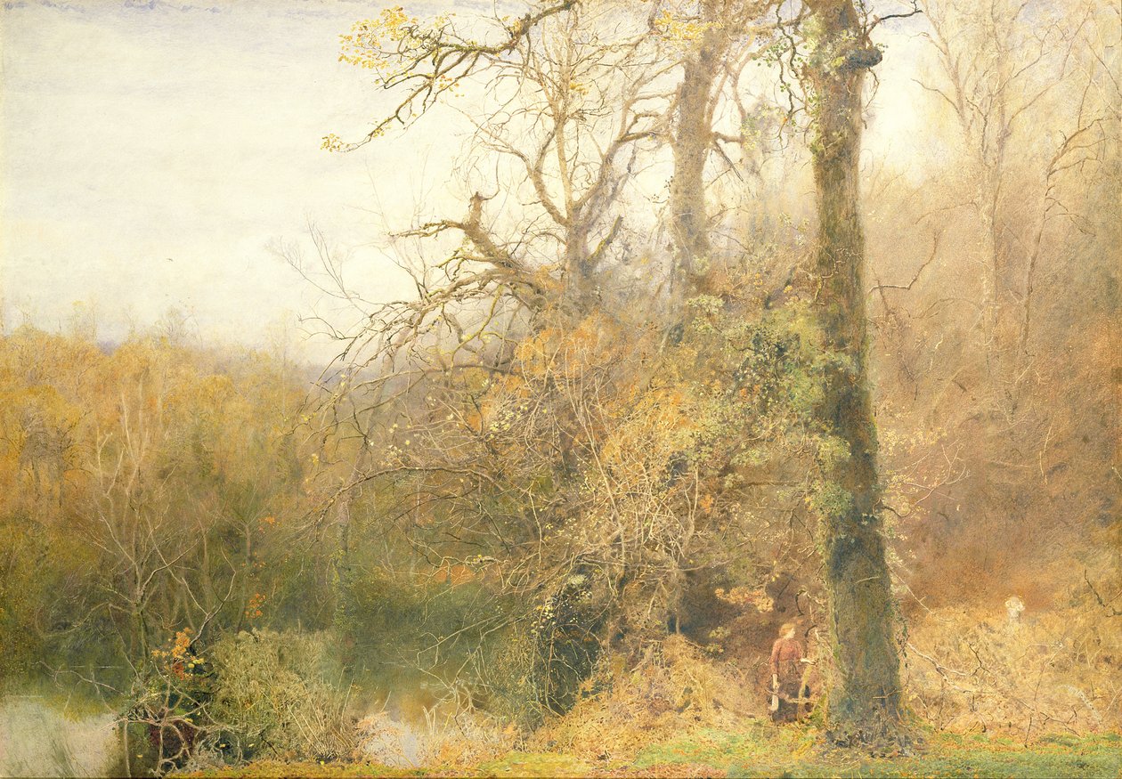 Sir Bevis ve Woodwoman, 1887-88 (kağıda kazıma ile wc) by John William North
