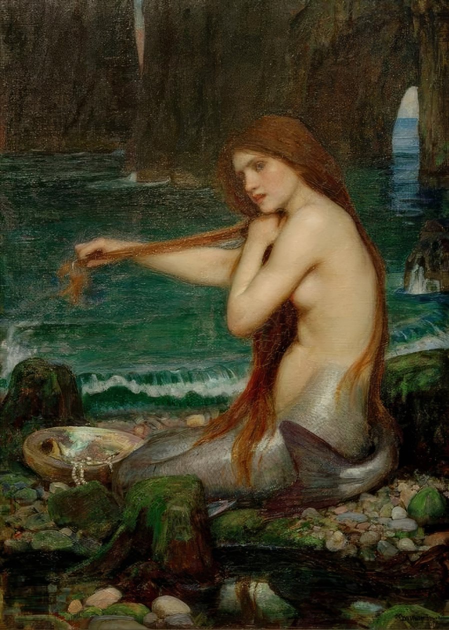 Bir deniz kızı by John William Waterhouse