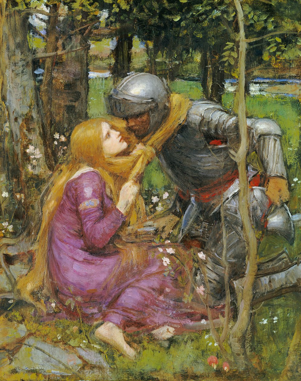 "La Belle Dame sans Merci" için bir çalışma, c.1893 by John William Waterhouse