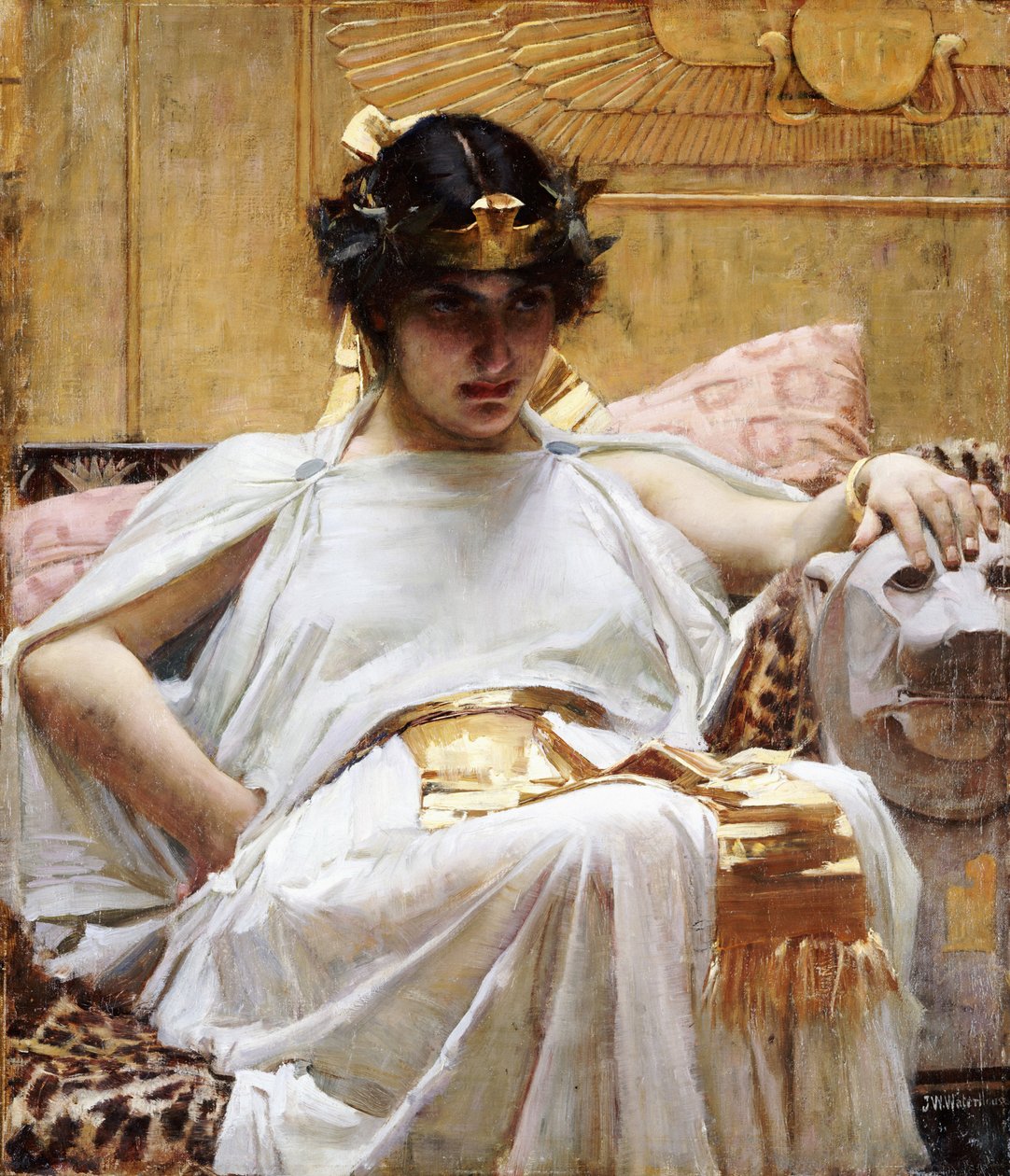 Kleopatra, 1887 dolayları by John William Waterhouse