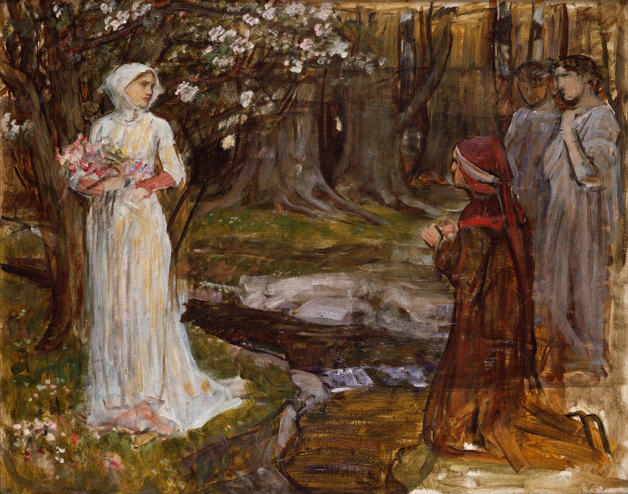 Dante ve Beatrice, 1915 by John William Waterhouse