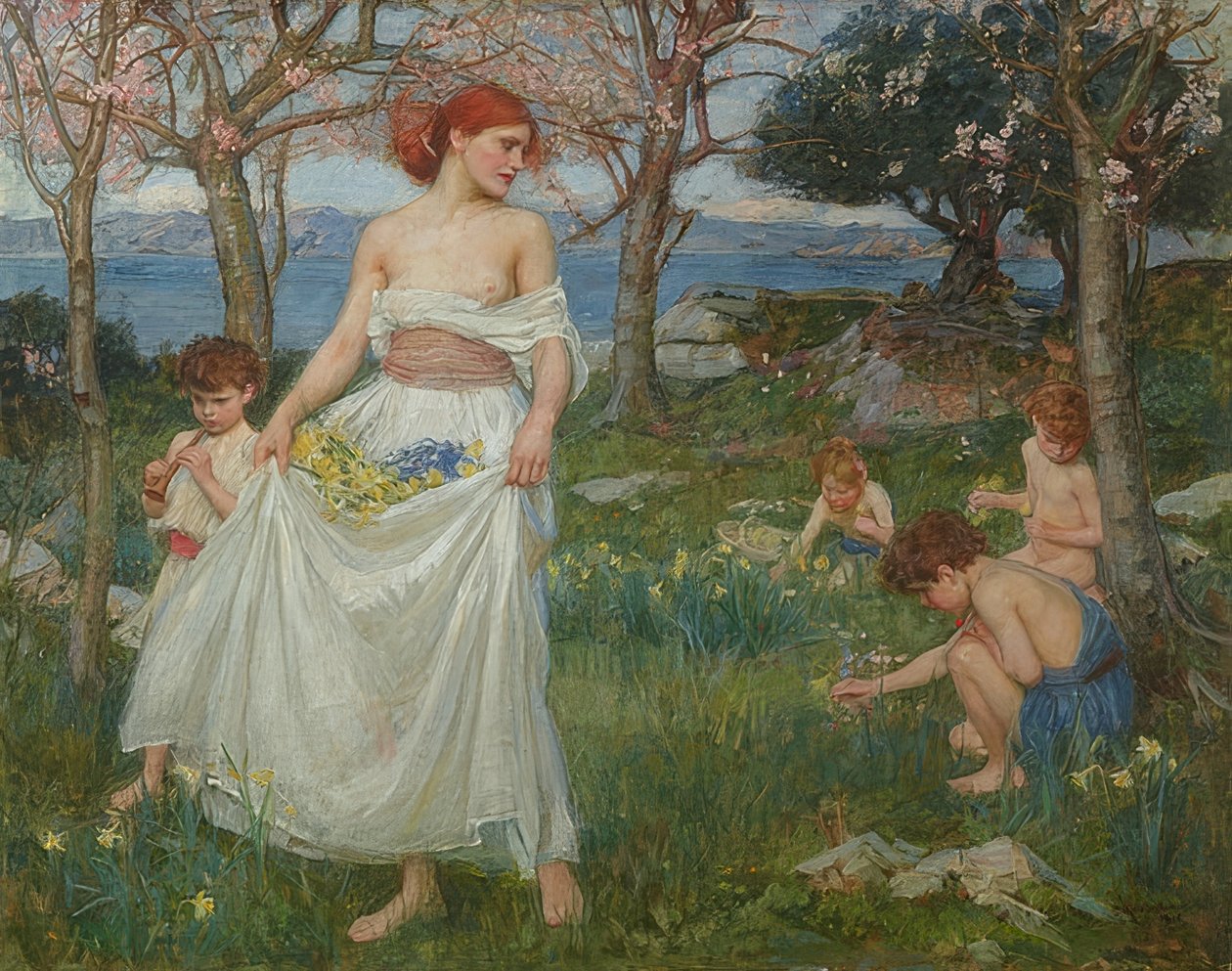 Bahar şarkısı. 1913 by John William Waterhouse