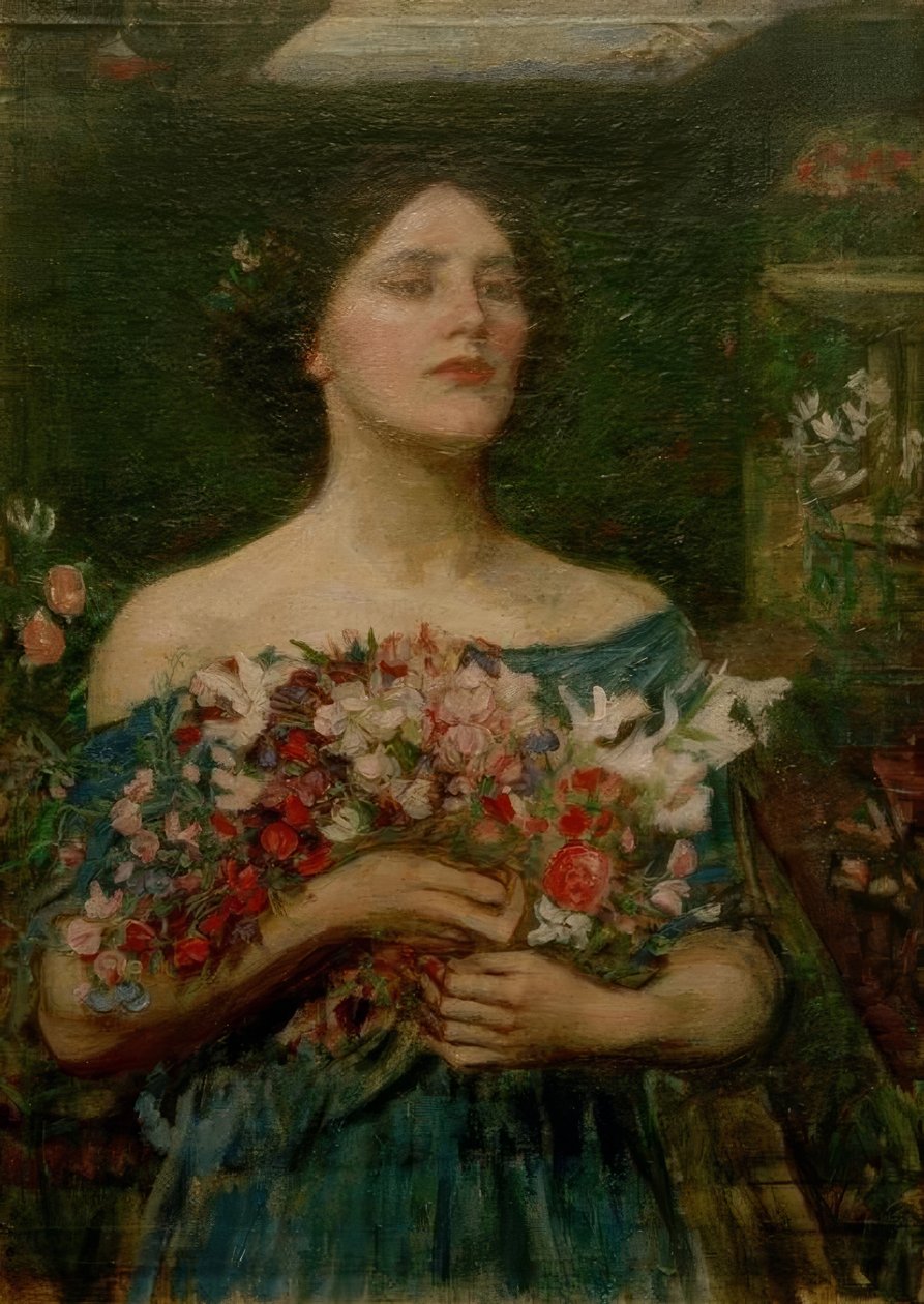 Ye May iken Ye Gül goncası toplayın by John William Waterhouse