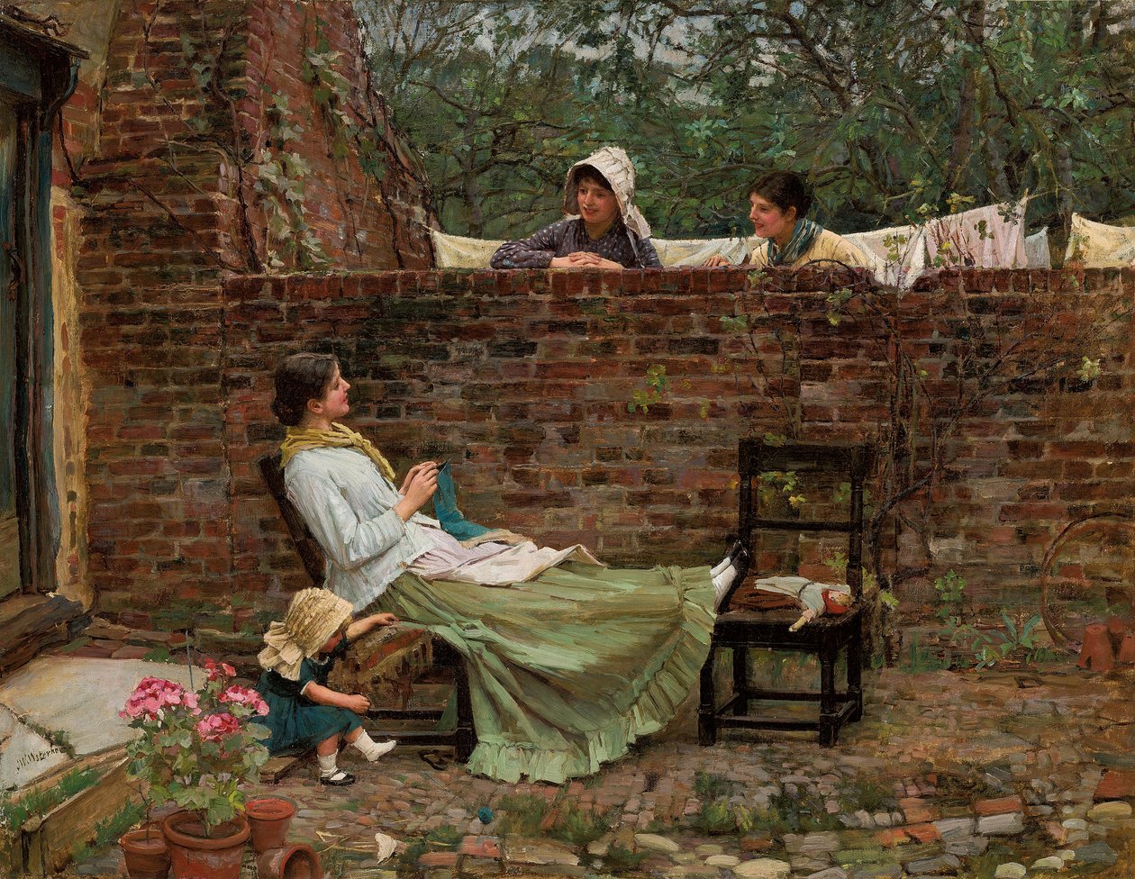 Dedikodu, ç. 1885 by John William Waterhouse