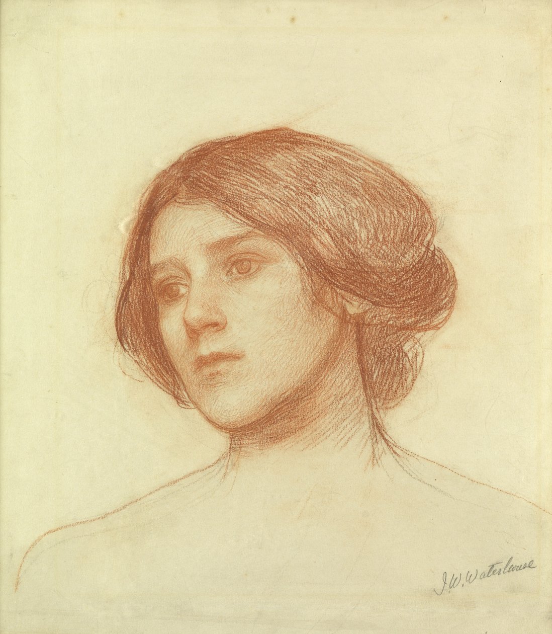 Bir Kızın Başı by John William Waterhouse