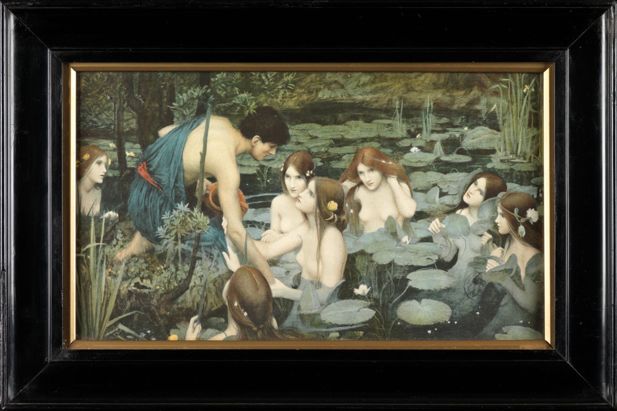 Hylas ve Periler (renkli baskı) by John William Waterhouse