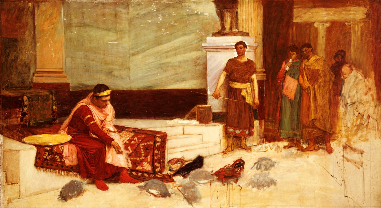 İmparator Honorius'un Favorileri by John William Waterhouse