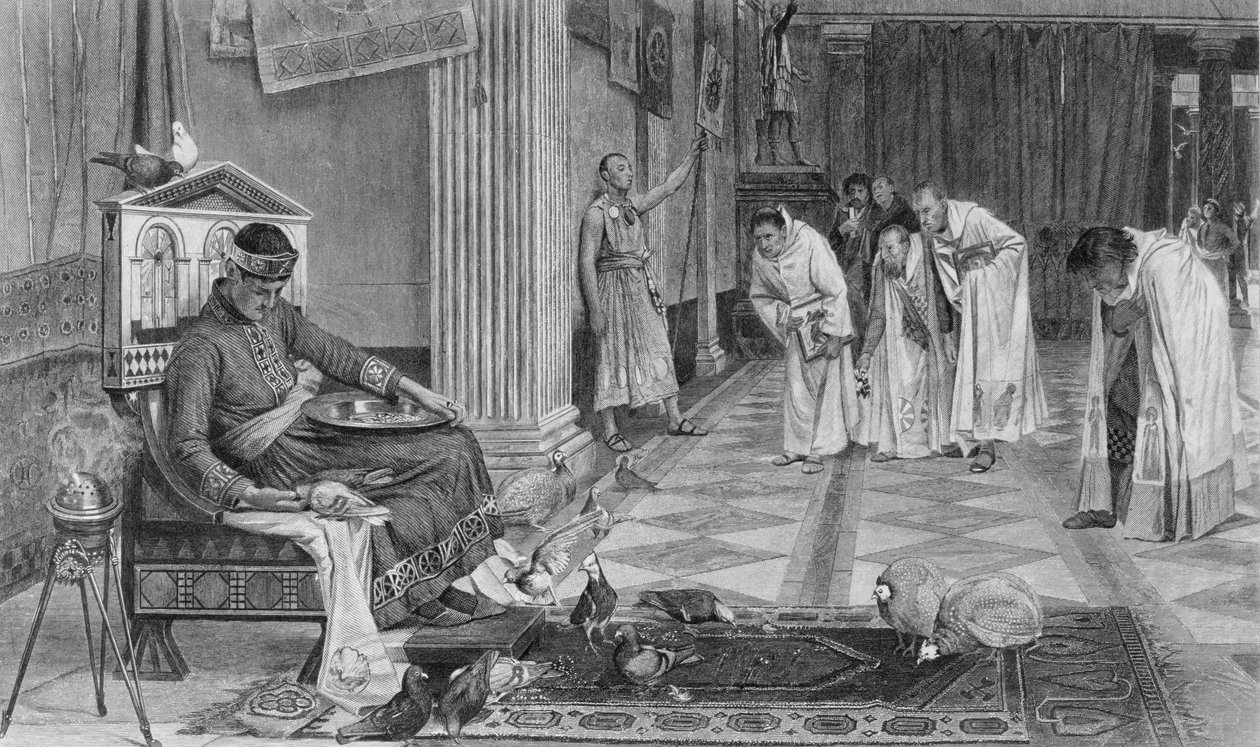 J. Stephenson tarafından oyulmuş İmparator Honorius