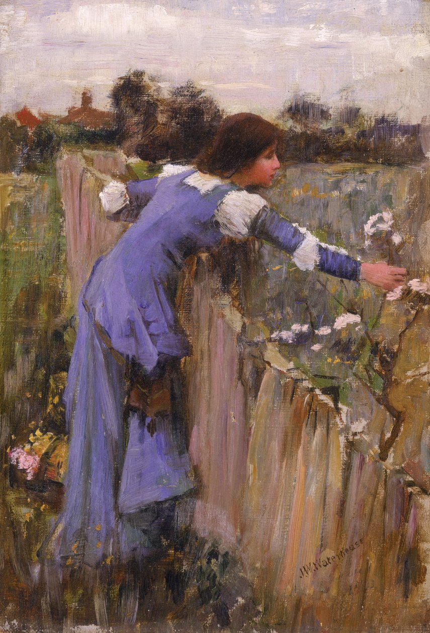 Çiçek Seçici by John William Waterhouse