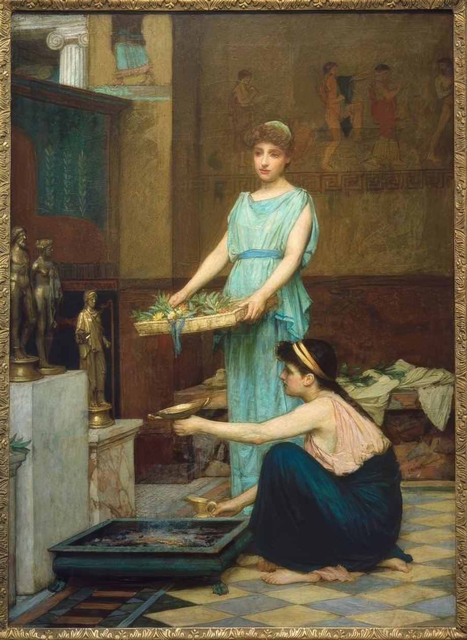 Ev Tanrıları by John William Waterhouse