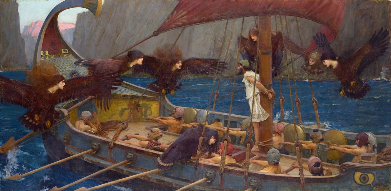 Ulysses ve Sirenler by John William Waterhouse