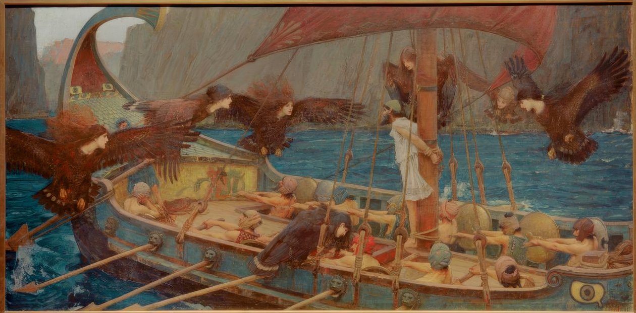 Ulysses ve Sirenler by John William Waterhouse