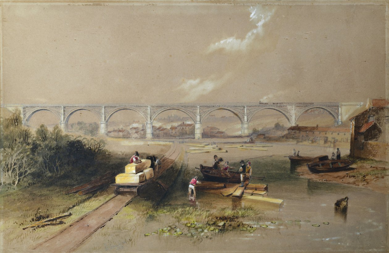 Willington Dean Viyadüğü by John Wilson (after) Carmichael