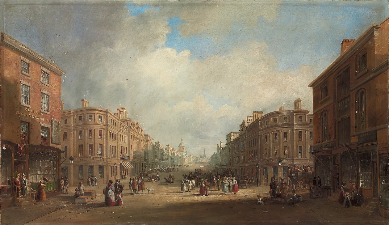 Yeni Bir Sokak İçin Önerilen Bir Plan, Newcastle, 1831 by John Wilson Carmichael